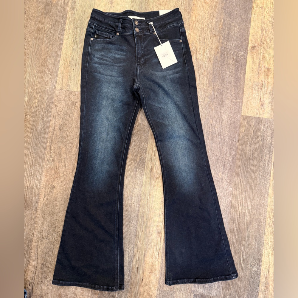 KanCan Dark Wash High Rise Boot Cut Jeans 11/29